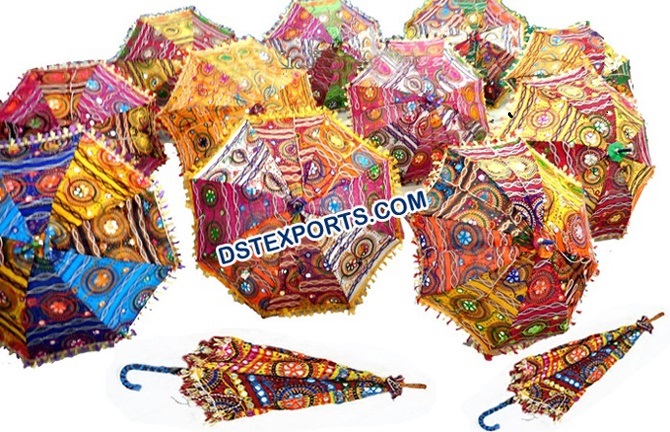 Traditional Handmade Colorful Indian Parasols