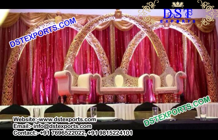 Srilankan Wedding Trunk Pillar Stage Set