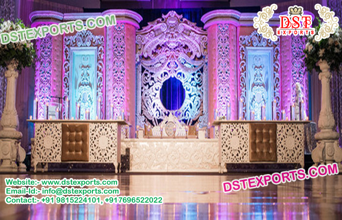 Exclusive Indo Canadian Wedding Stage Back Frames