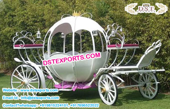 Exclusive Wedding White Cinderella Carriage