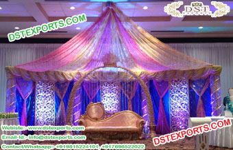 Muslim Wedding Nikah Stage Set