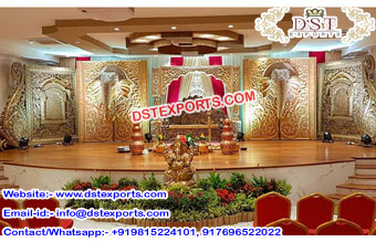 Royal South Indian Wedding Stage Decor