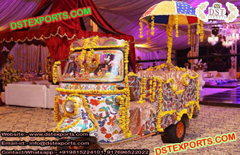 Decorative Rickshaw for Wedding Shoot