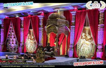 Radha Krishna Stage for Indian Wedding