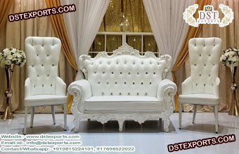 White Western Theme Wedding Furniture