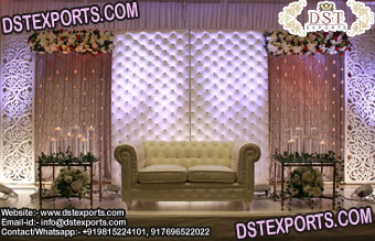 Prominent Leather Panel Stage Decoration
