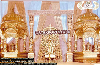 Majestic Maharaja Wedding Stage Setup