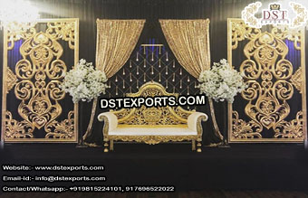 Classy Wedding Stage Frame & Candle wall