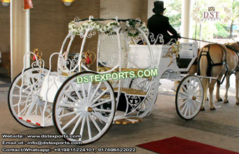 Princess White Cinderella Entry Carriage