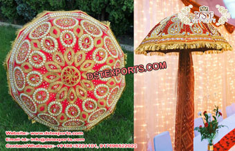 Decorative Wedding Hand Embroidered Umbrellas