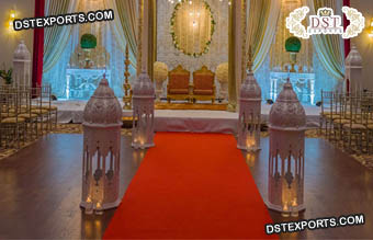Wedding Fiber Moroccan Lamps for Walkway