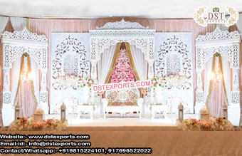 Dazzling Wedding Bollywood Theme Stage Set