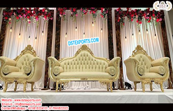 Luxury Wedding Stage Maharaja Sofa Set