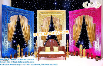Arabian Wedding Colorful Backdrop Frames/Panels
