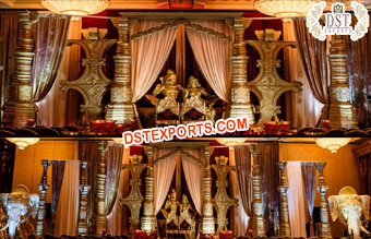 Maharaja South Indian Wedding Stage Decoration
