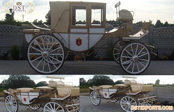 Magnificent White Landau Carriage for Prince
