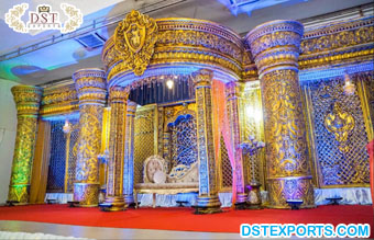 Luxury Indian Fusion Wedding Stage Decor