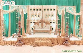Muslim Wedding Walima Decor Stage Setup