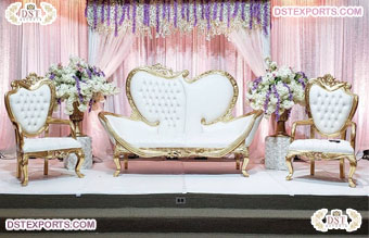 Royal Indian Wedding Throne Sofa Chair