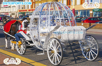 Wedding Cinderella Style Glass Coach Carriage