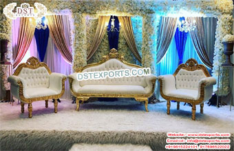 Asian Wedding Stage Couple Sofa Set