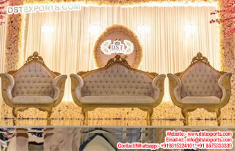 Western Wedding Stage Decor Sofa Set