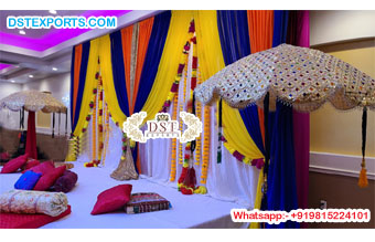 Punjabi Pre Wedding Event Umbrellas Decoration