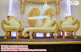 Luxury Asian Wedding Italian Sofa Set USA