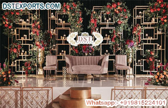 Special Reception Night Stage Candle Walls