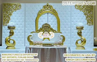 Exquisite Reception Stage Leather Frames Decor