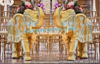 Traditional Wedding Elephant Statues For Aisle Dec