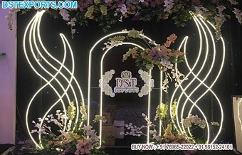 Decorative Metal Leaf Frames For Wedding Stage