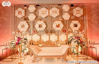Modern Reception Stage Candle Wall Decor