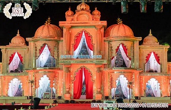Royal Castle Theme Wedding Stage Setup