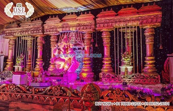 Aesthetic Hindu Wedding Stage Decoration in UK