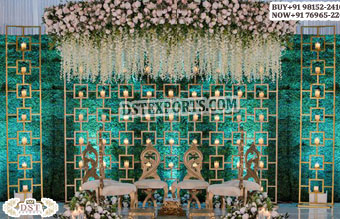 Stunning Indian Decor Candle Wall Wedding Stage
