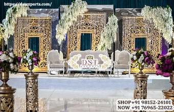 Rajwada Golden Frame for Wedding Backdrop