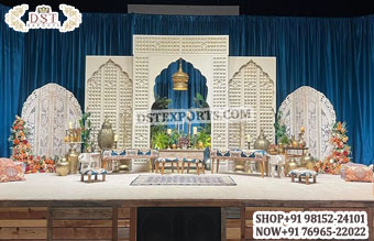 Moroccan Wedding Stage Wooden Back Walls