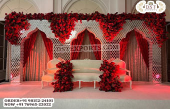 Elegant Wedding Stage Mirror Mehrab Frames