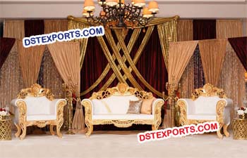 Lavish Wedding Stage Sofa Set