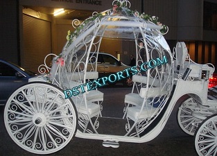 White Beauty Cinderella Horse Carriage