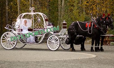 Bride Touring Cinderella Horse Carriage