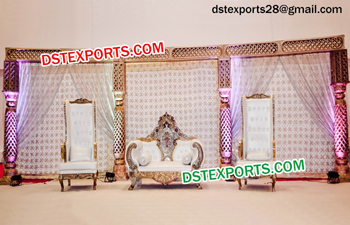Royal Indian Wedding Stage with Furniture
