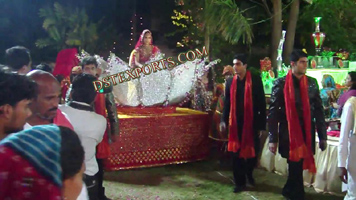 INDIAN WEDDING CRYSTAL PALKI