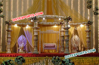 Devdas Pillars Wedding Stage