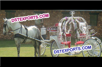 Christmas Cinderella Horse Carriage