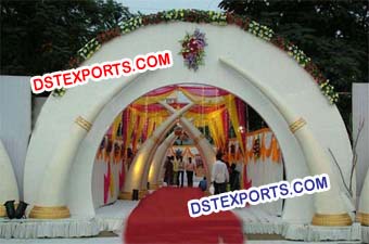 Indian Wedding Elephant Trunk Pillar Decoration