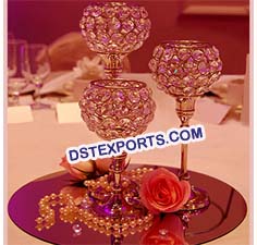 Latest Design Wedding Crystal Lamp Stand