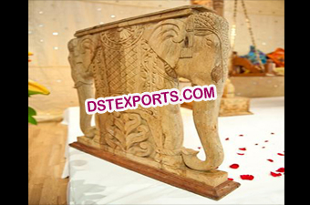 Indian Wedding Decoration Wooden Elephant
