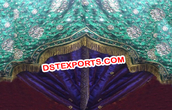 Muslim Wedding Heavy Embroidered Backdrop